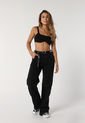 Pantalón Negro Mattelsa Wide Leg de Mattelsa