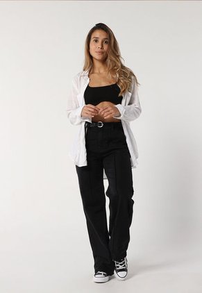 Pantalón Negro Mattelsa Wide Leg