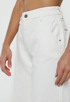 Jean Blanco Hueso Mattelsa Wide Leg