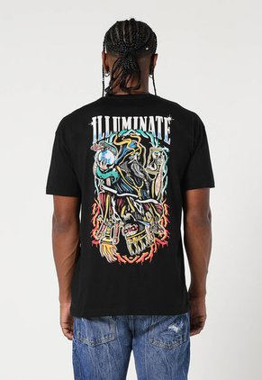 Camiseta Negro Multicolor Mattelsa