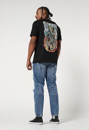 Camiseta Negro Multicolor Mattelsa