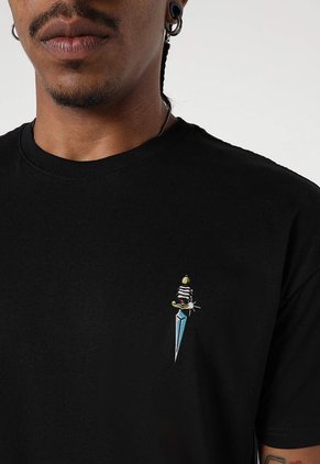 Camiseta Negro Multicolor Mattelsa