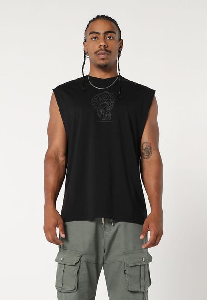 Camiseta Esqueleto Negro Mattelsa