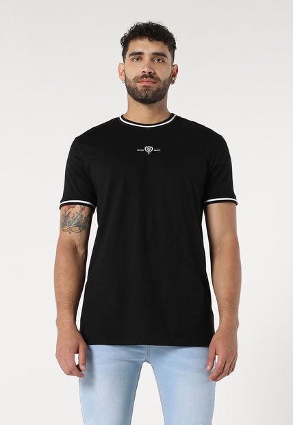 Camiseta Negro-Blanco Mattelsa