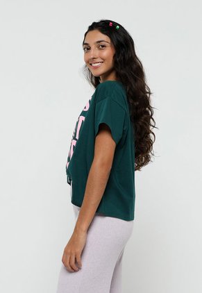 Camiseta Verde-Rosa Mattelsa