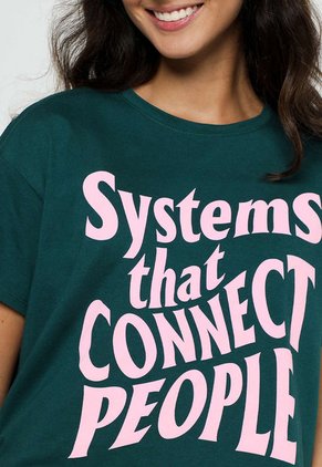 Camiseta Verde-Rosa Mattelsa