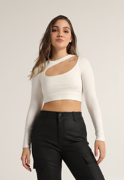 Crop Top Marfil Mattelsa