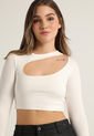 Crop Top Marfil Mattelsa de Mattelsa