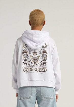 Hoodie Blanco-Café-Beige Mattelsa