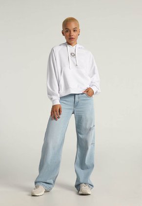 Hoodie Blanco-Café-Beige Mattelsa