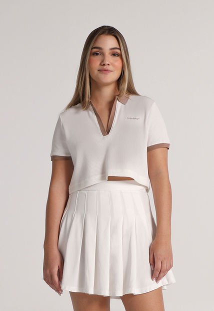 Camiseta Corta Marfil-Café Mattelsa