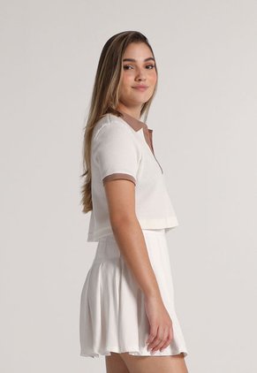 Camiseta Corta Marfil-Café Mattelsa