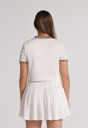 Camiseta Corta Marfil-Café Mattelsa