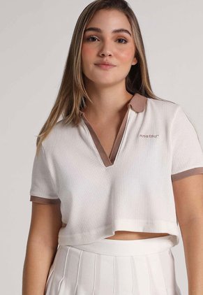 Camiseta Corta Marfil-Café Mattelsa