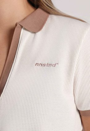 Camiseta Corta Marfil-Café Mattelsa