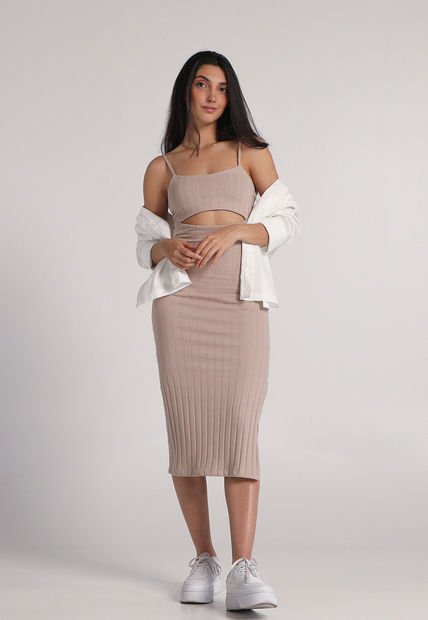 Vestido Beige Mattelsa
