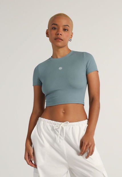 Crop Top Verde Grisáceo Mattelsa