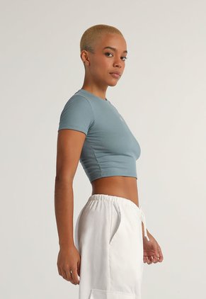 Crop Top Verde Grisáceo Mattelsa