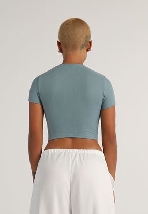 Crop Top Verde Grisáceo Mattelsa