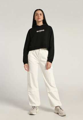 Hoodie Negro-Blanco-Naranja Mattelsa