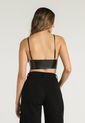 Crop Top Negro Mattelsa Femenino de Mattelsa
