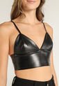 Crop Top Negro Mattelsa Femenino de Mattelsa