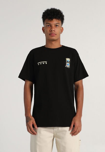 Camiseta Negro-Multicolor Mattelsa