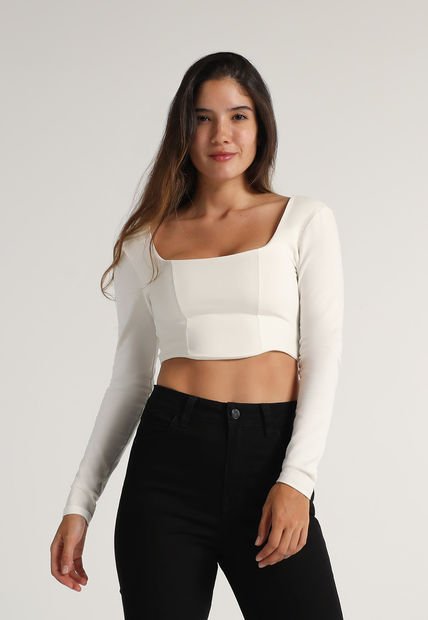 Crop Top Marfil Mattelsa