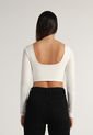 Crop Top Marfil Mattelsa de Mattelsa