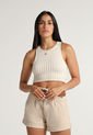 Crop Top Marfil Mattelsa de Mattelsa