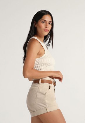 Crop Top Marfil Mattelsa