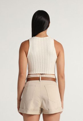 Crop Top Marfil Mattelsa