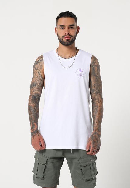 Camiseta Esqueleto Blanco-Lila Mattelsa