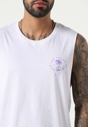 Camiseta Esqueleto Blanco-Lila Mattelsa