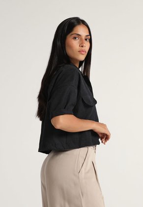 Camisa Corta Negro Mattelsa