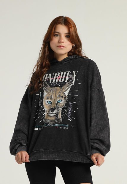 Hoodie Gris-Multicolor Mattelsa