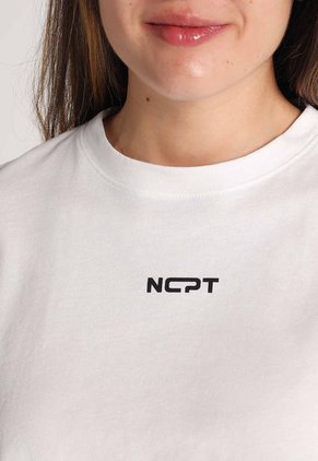 Camiseta Corta Blanco-Negro Mattelsa