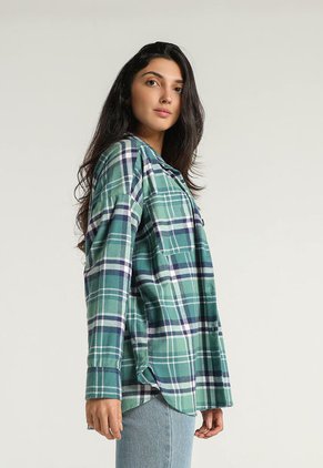 Camisa Verde-Azul Mattelsa