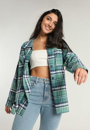 Camisa Verde-Azul Mattelsa