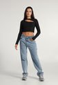 Crop Top Negro Mattelsa de Mattelsa