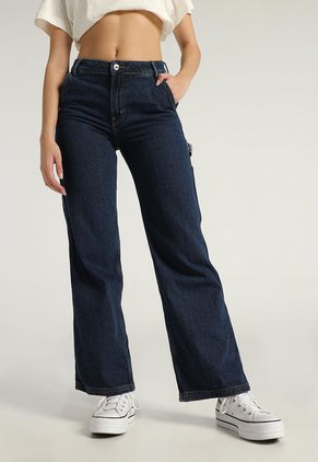 Jean Azul Oscuro Mattelsa Flare