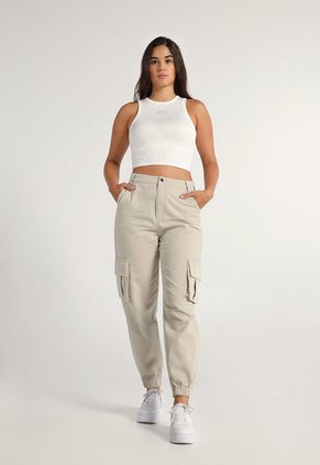 Pantalón Cargo Gris Claro Mattelsa