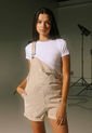 Overol Corto Beige Mattelsa de Mattelsa