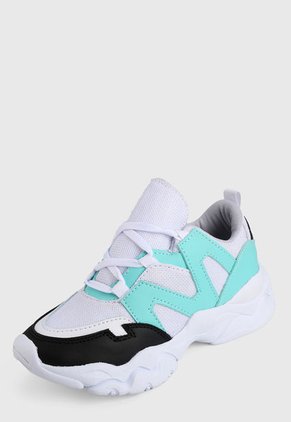 Tenis Blanco-Azul-Negro Maui