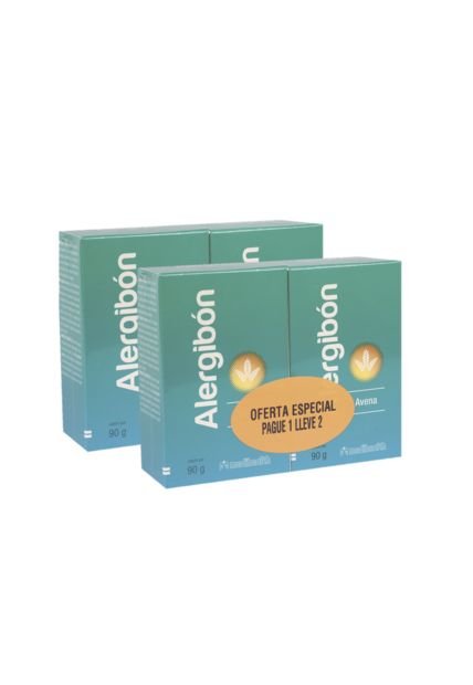 Jabón En Barra Alergibon Avena 4 X 90 Gr