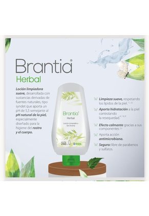 Limpiador Corporal Suave Brantia Herbal X 240 Ml