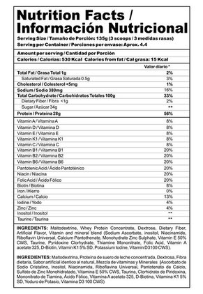 Alimento En Polvo MEGAPLEX Mass