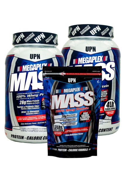 Alimento en Polvo MEGAPLEX Mass X2(4Lb) + Alimento en Polvo por (1.3Lb)