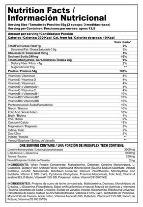 Alimento En Polvo MEGAPLEX Mega Tech 2,7 libras