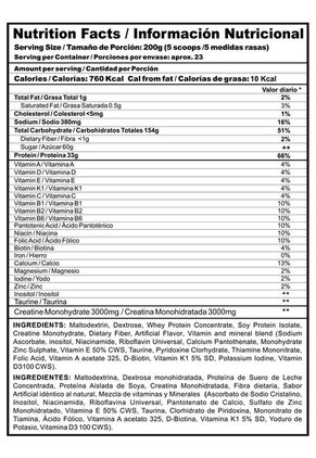 Alimento Proteico En Polvo MEGAPLEX creatine power (4545g)